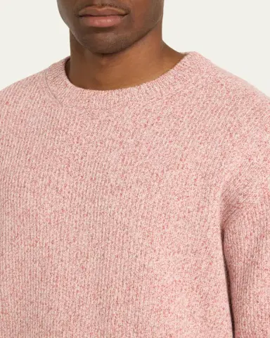 Bergdorf Goodman Men's Watercolor Twist Cashmere Crewneck Sweater | Thumbnail 5