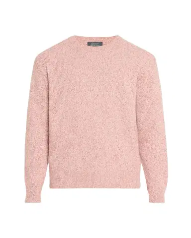 Bergdorf Goodman Men's Watercolor Twist Cashmere Crewneck Sweater | Thumbnail 1