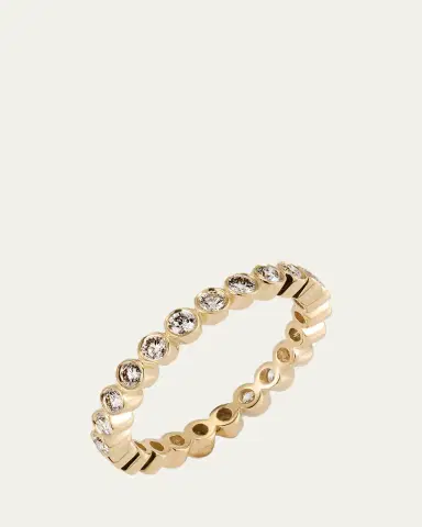 Sydney Evan 14K Yellow Gold Bezel Eternity Ring | Thumbnail 3