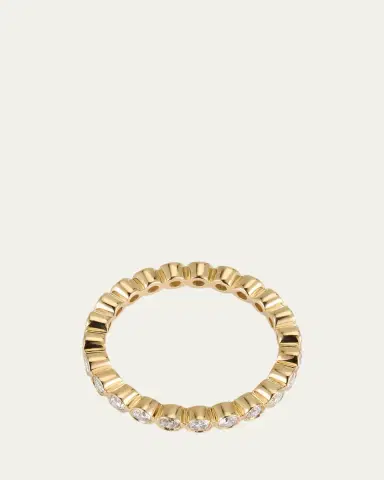Sydney Evan 14K Yellow Gold Bezel Eternity Ring | Thumbnail 4