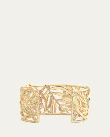 Anabel Aram Jewelry Cubic Zirconia Palm Leaves Cuff Bracelet | Thumbnail 3 Anabel Aram Jewelry Cubic Zirconia Palm Leaves Cuff Bracelet | Thumbnail 3