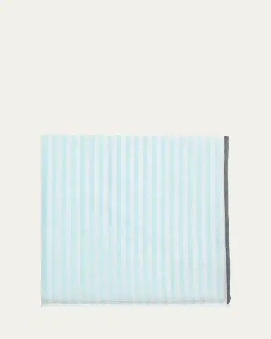 Simonnot Godard Men's Buren Cotton Stripe Pocket Square | Thumbnail 2