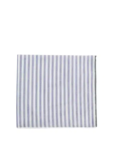 Simonnot Godard Men's Buren Cotton Stripe Pocket Square | Thumbnail 1