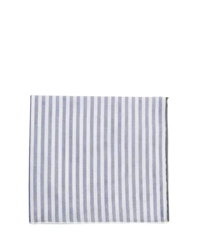 Men's Buren Cotton Stripe Pocket Square