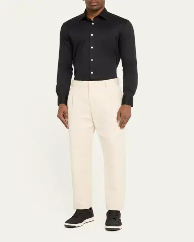 Kiton Men's Nerano Cotton Sport Shirt | Thumbnail 2