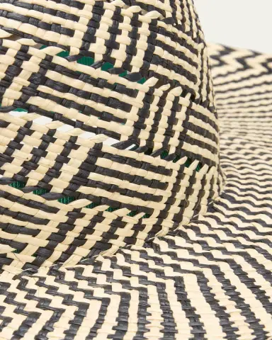 Barbisio Amos Patterned Straw -Brim Hat | Thumbnail 2