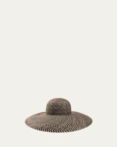 Barbisio Amos Patterned Straw -Brim Hat | Thumbnail 3