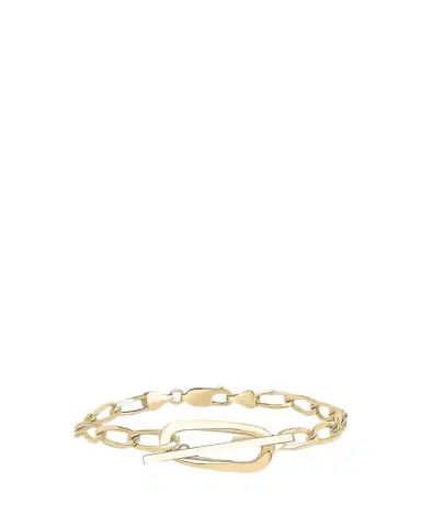 Lana 14K Gold Biography Wrap Toggle Bracelet | Thumbnail 1