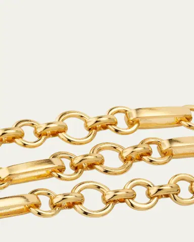 ben-amun Olivia Gold Oval Chain Link Necklace | Thumbnail 3 ben-amun Olivia Gold Oval Chain Link Necklace | Thumbnail 3