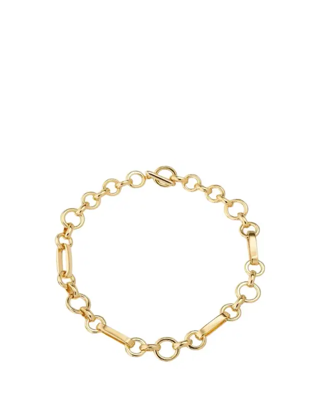 Ben-Amun Olivia Gold Oval Chain Link Necklace