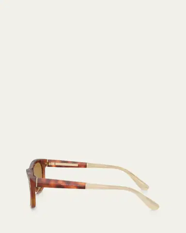 Brunello Cucinelli Two-Tone Acetate Square Sunglasses | Thumbnail 3 Brunello Cucinelli Two-Tone Acetate Square Sunglasses | Thumbnail 3