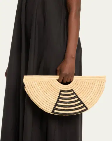 EILAF Mini Half Moon Raffia Top-Handle Bag | Thumbnail 2