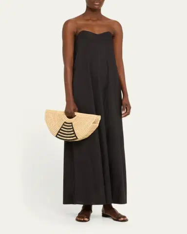 EILAF Mini Half Moon Raffia Top-Handle Bag | Thumbnail 5
