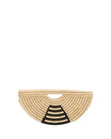 EILAF Mini Half Moon Raffia Top-Handle Bag | Thumbnail 1