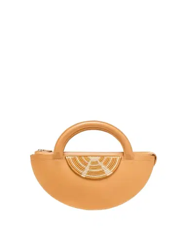 EILAF Medani XL Leather & Straw Top-Handle Bag | Thumbnail 1 EILAF Medani XL Leather & Straw Top-Handle Bag | Thumbnail 1