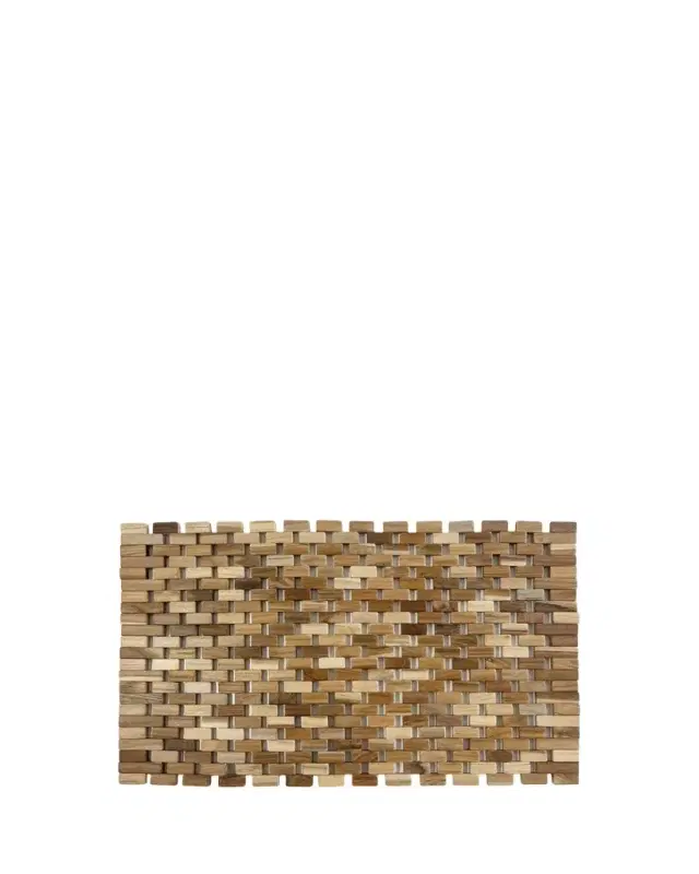 Nomi K Interlocking Wood Folding Placemat, 14" x 19"