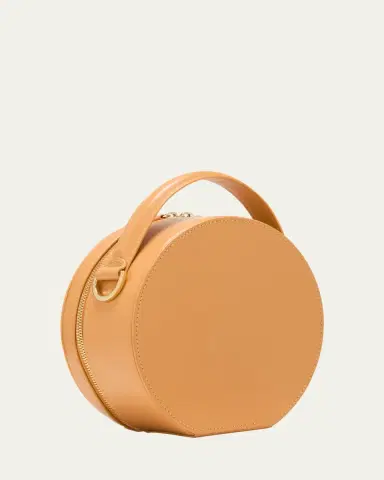 EILAF Rwenzori Round Leather & Straw Top-Handle Bag | Thumbnail 3