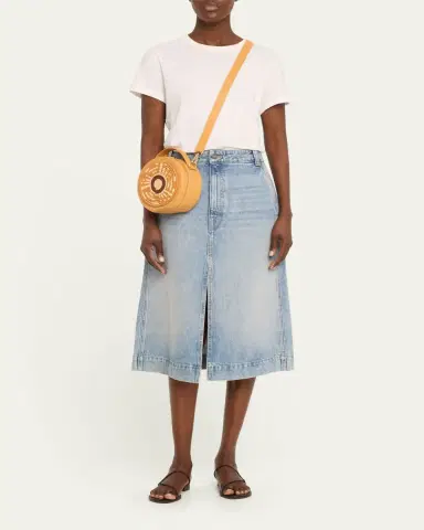 EILAF Rwenzori Round Leather & Straw Top-Handle Bag | Thumbnail 5