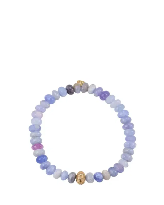 Sea Urchin Rondelle Bead Bracelet