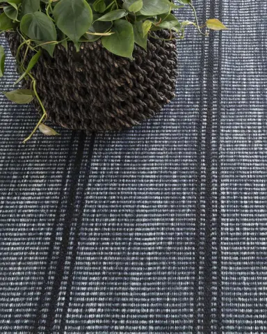 Annie Selke Malta Navy Handwoven Rug, 6'x 9' | Thumbnail 2 Annie Selke Malta Navy Handwoven Rug, 6'x 9' | Thumbnail 2