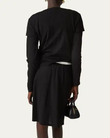 Miu Miu Short Sleeve Jersey Top | Thumbnail 2