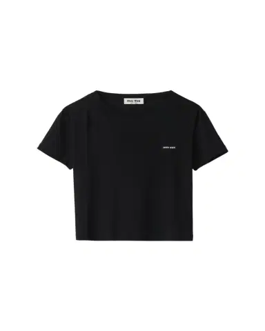 Miu Miu Short Sleeve Jersey Top | Thumbnail 1