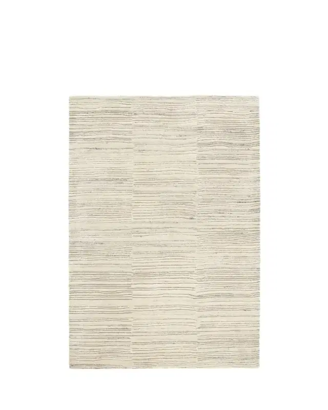 Avery Oatmeal Hand-Tufted Wool Rug, 4'x 6' Avery Oatmeal Hand-Tufted Wool Rug, 4'x 6'