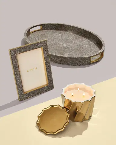 AERIN Classic Faux Shagreen 5" x 7" Picture Frame | Thumbnail 2