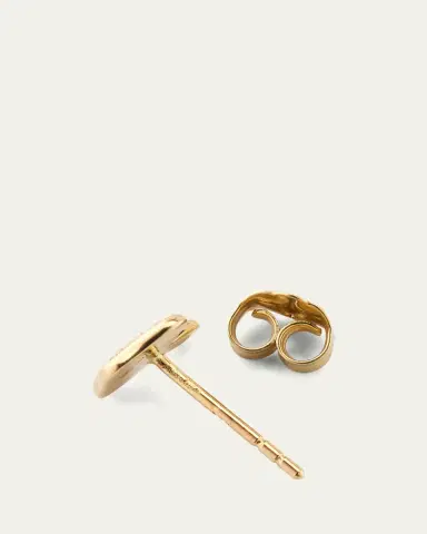Sydney Evan 14K Yellow Gold Small Mushroom Diamond Stud Earring, Single | Thumbnail 4 Sydney Evan 14K Yellow Gold Small Mushroom Diamond Stud Earring, Single | Thumbnail 4