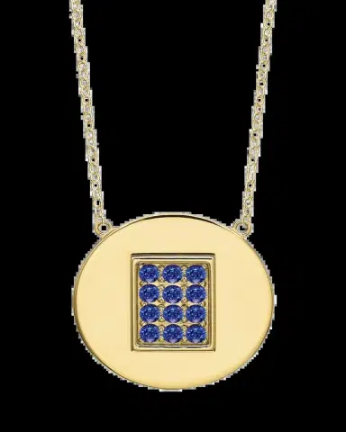 Tracee Nichols 14K Gold Sapphire Birthstone Necklace | Thumbnail 2