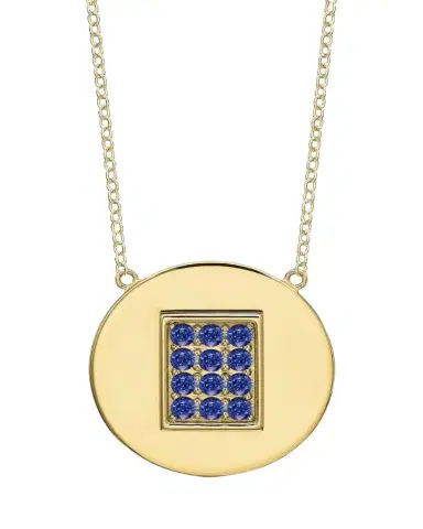 Tracee Nichols 14K Gold Sapphire Birthstone Necklace | Thumbnail 1