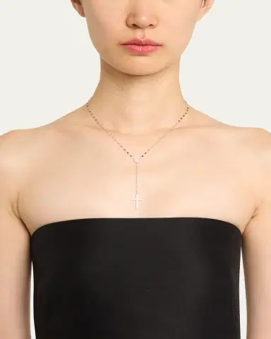 Lana 14K Gold Femme Fatale Crossary Necklace with Diamonds | Thumbnail 2 Lana 14K Gold Femme Fatale Crossary Necklace with Diamonds | Thumbnail 2