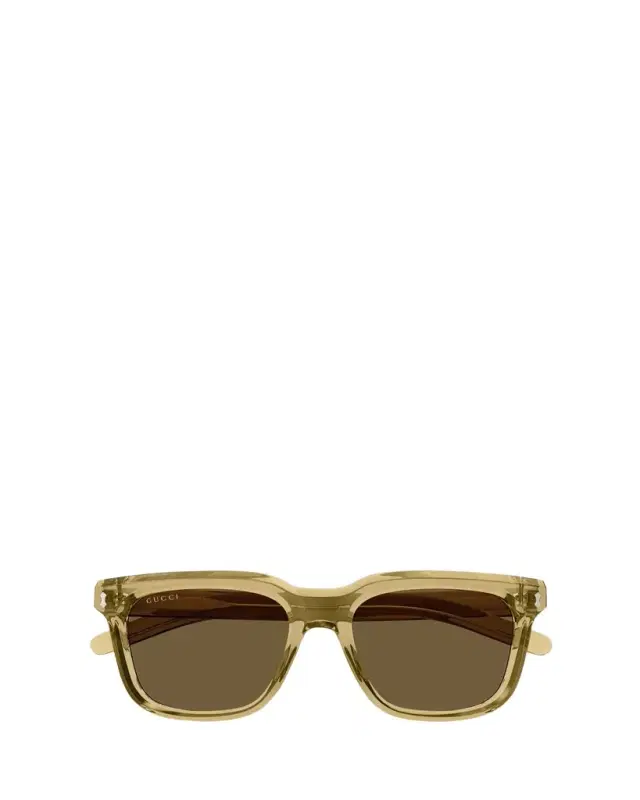Men's Transparent Acetate Rectangle Sunglasses