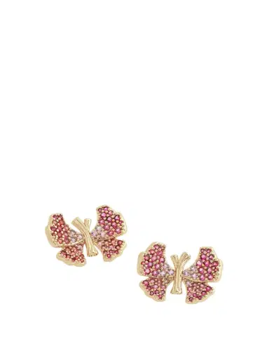 Anabel Aram Jewelry Cubic Zirconia Butterfly Stud Earrings | Thumbnail 1