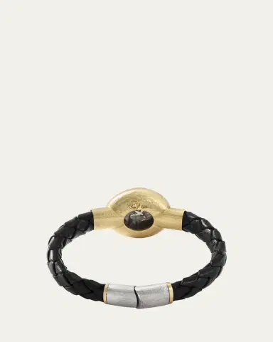 JORGE ADELER Men's Authentic Alexander the Great Coin Leather Bracelet | Thumbnail 3 JORGE ADELER Men's Authentic Alexander the Great Coin Leather Bracelet | Thumbnail 3