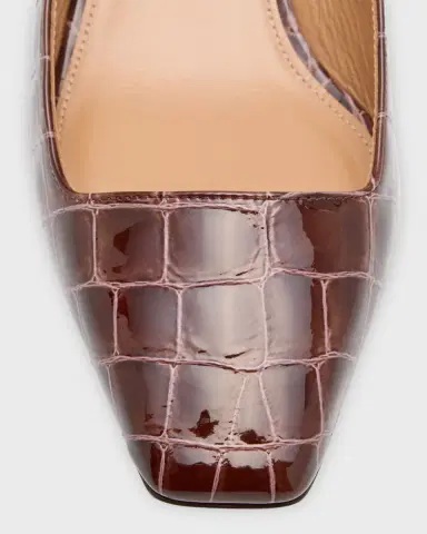 Aquazzura Ginza Croco Slingback Ballerina Pumps | Thumbnail 4 Aquazzura Ginza Croco Slingback Ballerina Pumps | Thumbnail 4