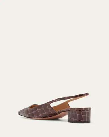 Aquazzura Ginza Croco Slingback Ballerina Pumps | Thumbnail 8 Aquazzura Ginza Croco Slingback Ballerina Pumps | Thumbnail 8