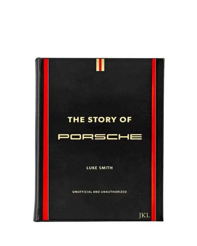 Graphic Image "The Story of Porsche" Leather Bound Book by Luke Smith