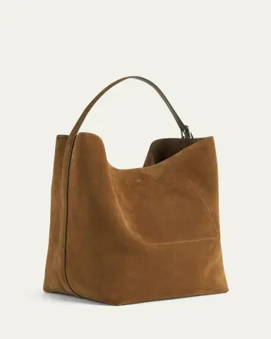 TOTEME Large Belted Suede Tote Bag | Thumbnail 3