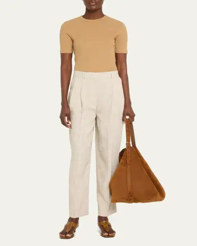 TOTEME Large Belted Suede Tote Bag | Thumbnail 5