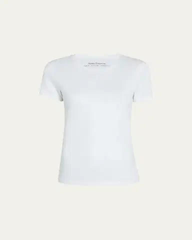 Another Tomorrow Crew-Neck Cotton Tee | Thumbnail 11