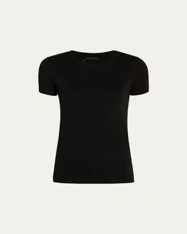 Another Tomorrow Crew-Neck Cotton Tee | Thumbnail 4