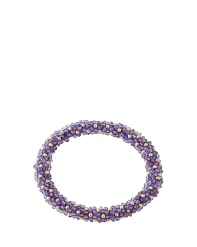 Meredith Frederick 14K Gold and Amethyst Roll On Bracelet | Thumbnail 1