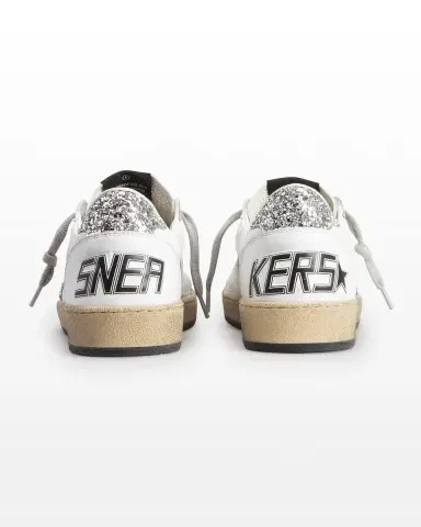 Golden Goose Ball Star Leather Glitter Sneakers | Thumbnail 2 Golden Goose Ball Star Leather Glitter Sneakers | Thumbnail 2