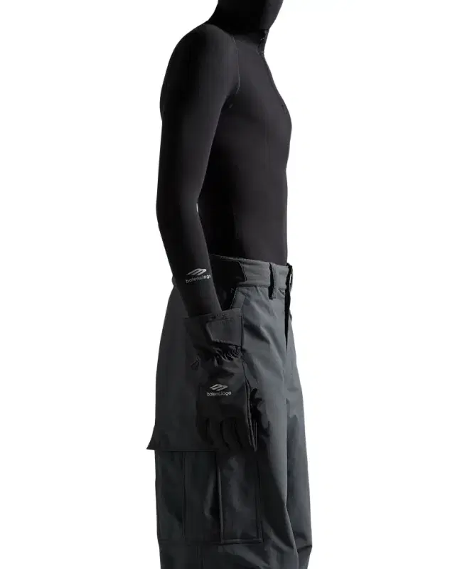 Men's 3B Sports Icon Nylon and Leather Ski Gloves