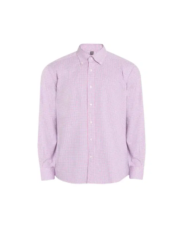 Men's Cotton Micro-Check Sport Shirt