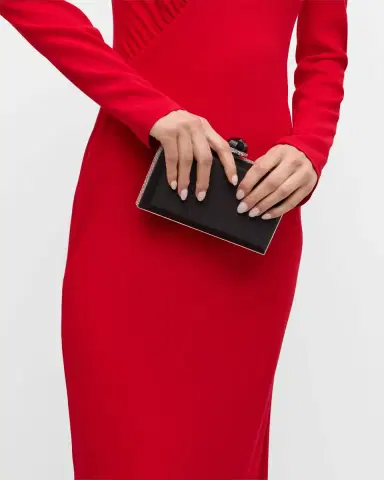 Judith Leiber Couture Skylar Crystal-Edge Satin Clutch Bag | Thumbnail 3 Judith Leiber Couture Skylar Crystal-Edge Satin Clutch Bag | Thumbnail 3