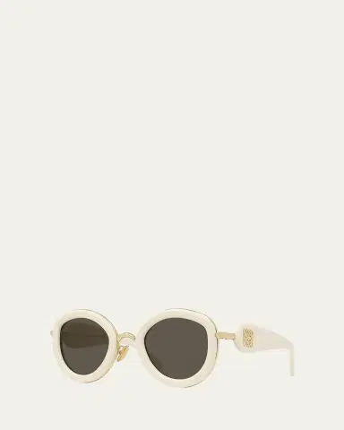 Loewe Golden Anagram Acetate Round Sunglasses | Thumbnail 2