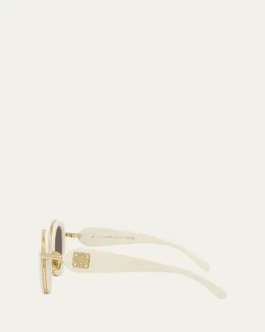 Loewe Golden Anagram Acetate Round Sunglasses | Thumbnail 3