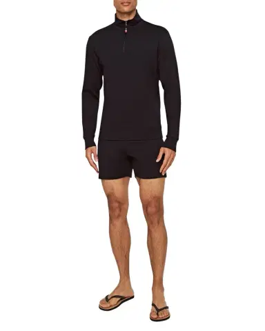 Orlebar Brown Men's Isar Quarter-Zip Sweatshirt | Thumbnail 1 Orlebar Brown Men's Isar Quarter-Zip Sweatshirt | Thumbnail 1
